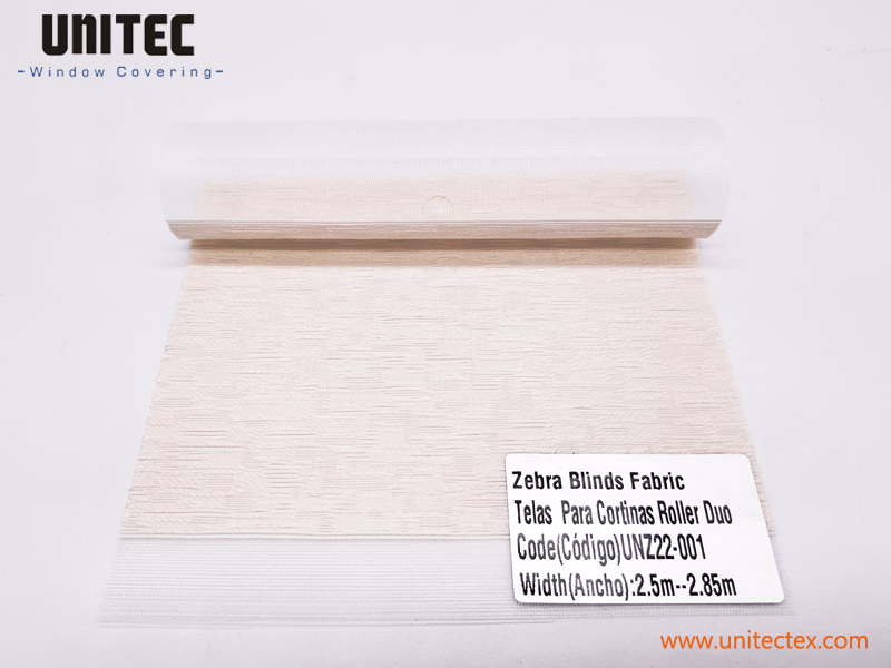 Cheap price Buy Zebra Fabric Blinds - UNITEC UNZ22-01 Quality 8 Grade Silky And Soft Blackout Wonderful Polyester Fabric Zebra Blackout  – UNITEC