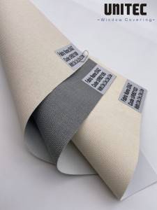 URB2108 Beige Plantation Shutters UNITEC Manufacturer Roller Blinds Fabric