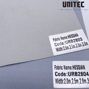 Patio Blinds HESSIAN Polyester Roman Shades Blackout Fabric UNITEC URB2803