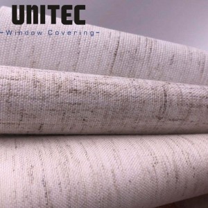 Linen and cotton blackout coated fabric URB33