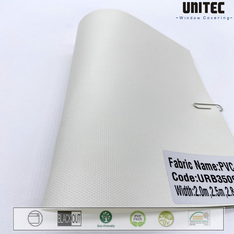 High material fiberglass PVC opaque roller blind URB3501