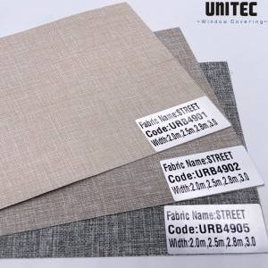 2019 China New Design Roller Blinds Fabric Supplier - 75% Polyester,25% Linen blackout roller blinds fabric  – UNITEC