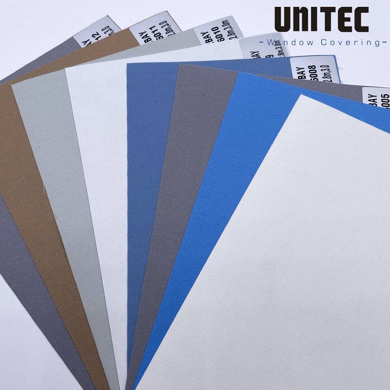 URB60 UNITEC BAY Fabric for Blinds URB30 Roller Blackout White Foam Backing UNITEC-China