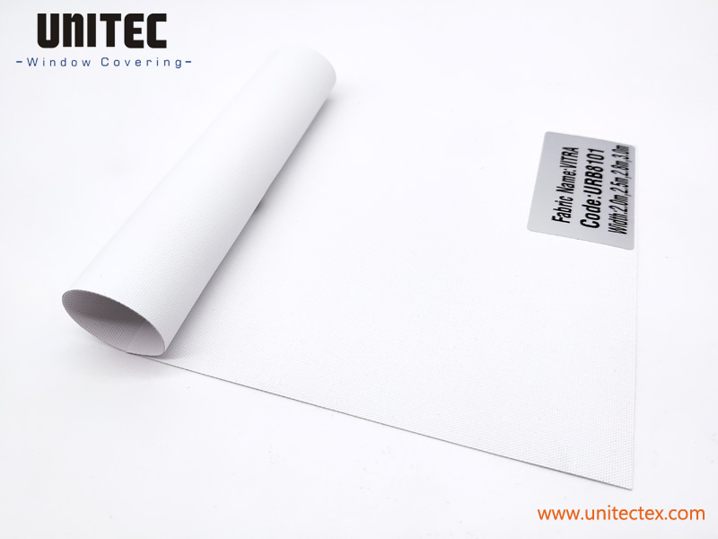 Fast Shipping Blinds URB8101 White VITRA UNITEC Fabric China Featured Image