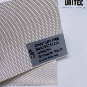Factory Cheap Hot Portable Roller Blinds Fabric - Sunscreen roller blind with 1% opening rate URS12 – UNITEC