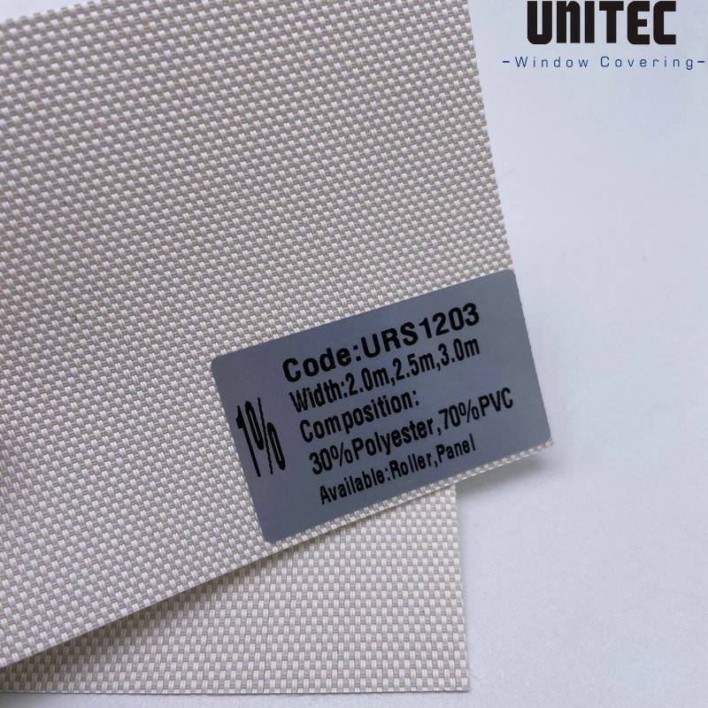 Factory Cheap Hot Portable Roller Blinds Fabric - Sunscreen roller blind with 1% opening rate URS12 – UNITEC Featured Image