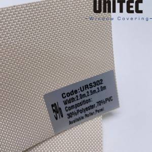 Factory wholesale Sunscreen Fabric Shade Decora - URS302 White sunscreen roller blind open factor 5% – UNITEC