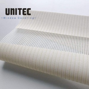 Hot reference in European market: Roller Zebra Blinds Sunscreen Fabric: URZ1401-1404