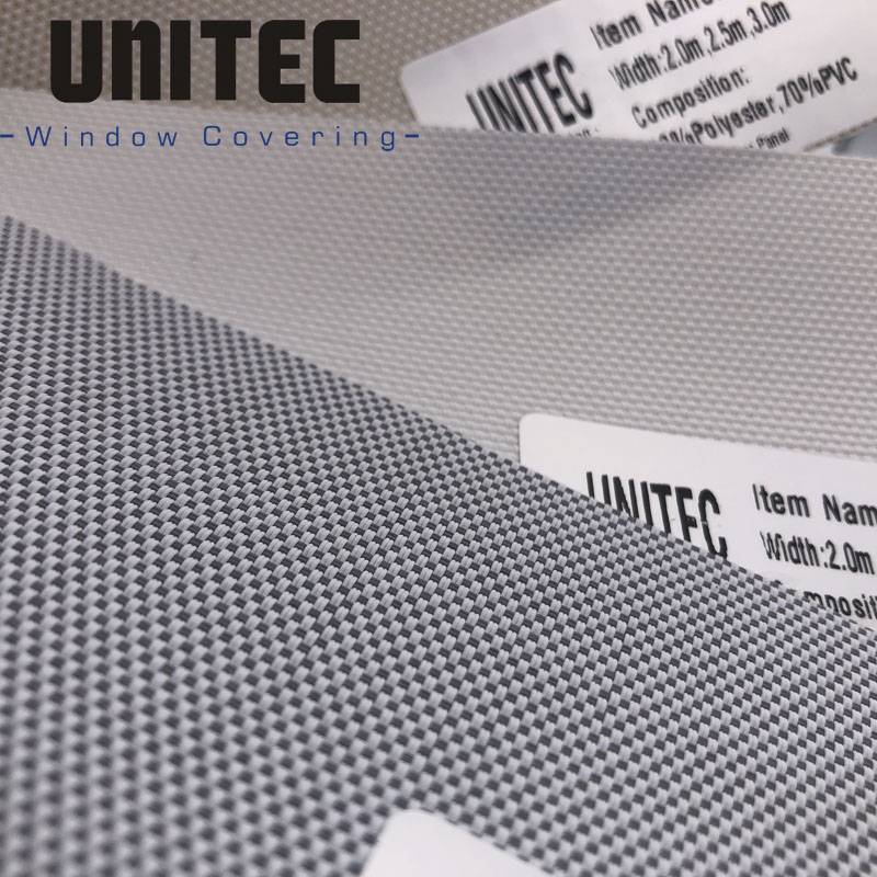 Factory Cheap Hot Portable Roller Blinds Fabric - Sunscreen roller blind with 1% opening rate URS12 – UNITEC detail pictures