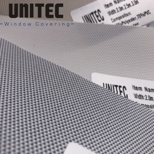 30% Polyester,70%Openness Factor1% sunscreen roller blinds fabric  URS1201-1203
