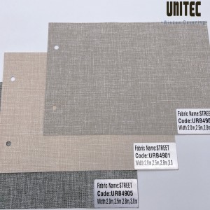 Heavy combination blackout roller blind URB4901