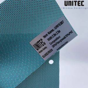 Lowest Price for Colombia Solar Roller Blinds Fabric - PVC sunscreen roller blind fabric 5% light transmission URFS307 – UNITEC