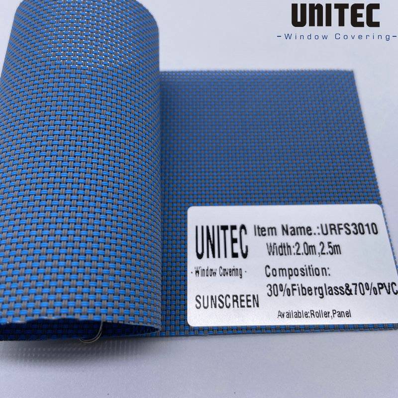 Massive Selection for Peru Modern Sunscreen Fabric - PVC sunscreen roller blind fabric 5% light transmission URFS307 – UNITEC