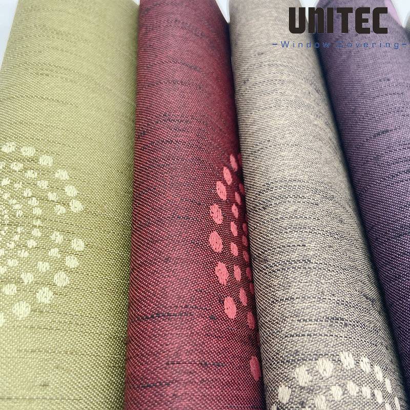 Wholesale Modern Style Roller Blinds Fabric - Jacquard roller blind Flower pattern fabric  – UNITEC