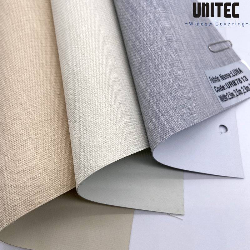 Wholesale Dealers of Newest Roller Blinds Fabric - Backside foaming blackout roller blind polyester fabric URB78 series – UNITEC