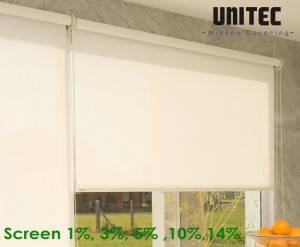 Solar blinds sun block blinds Sunscreen Fabric 1% Openness-UNITEC-China