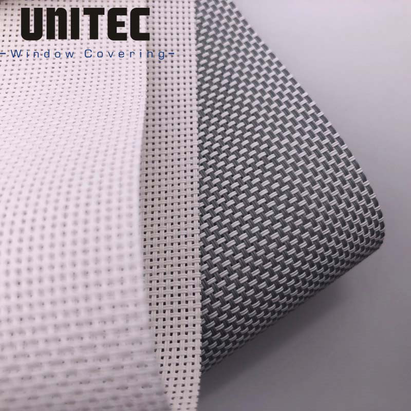 Chile 10% white color sunscreen roller blinds fabric with 30% polyester Featured Image