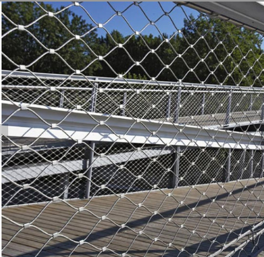 Bridge Protection Stainless Steel Wire Rope Mesh ၀၁