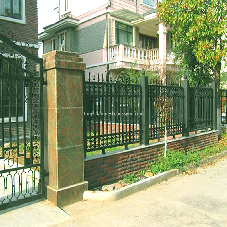 Poedercoated Art Iron Garden Fence