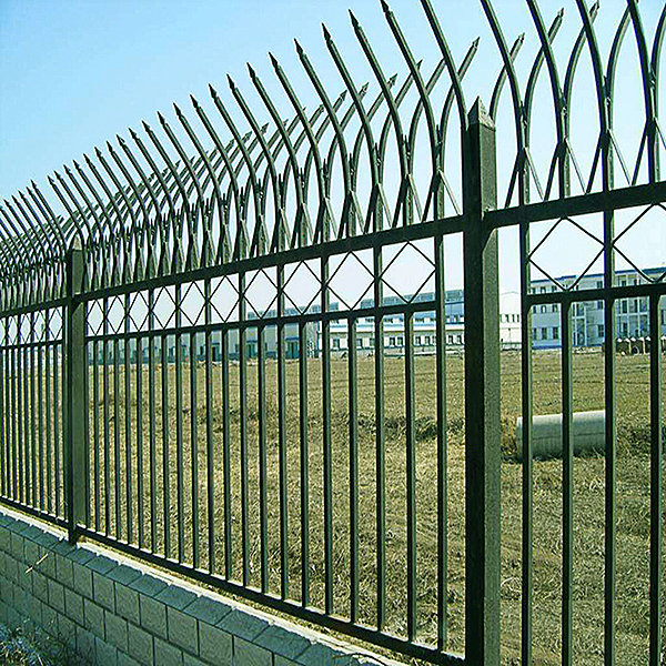 powder coated iron art fence