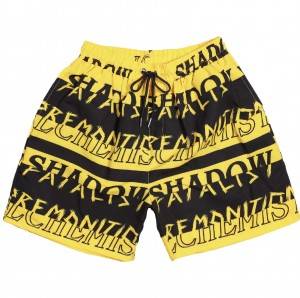 High Quality Jogging Shorts - Ngozi Beach Shorts Men Quick Dry shadow Printed Elastic Waist （yellow） – Fullerton