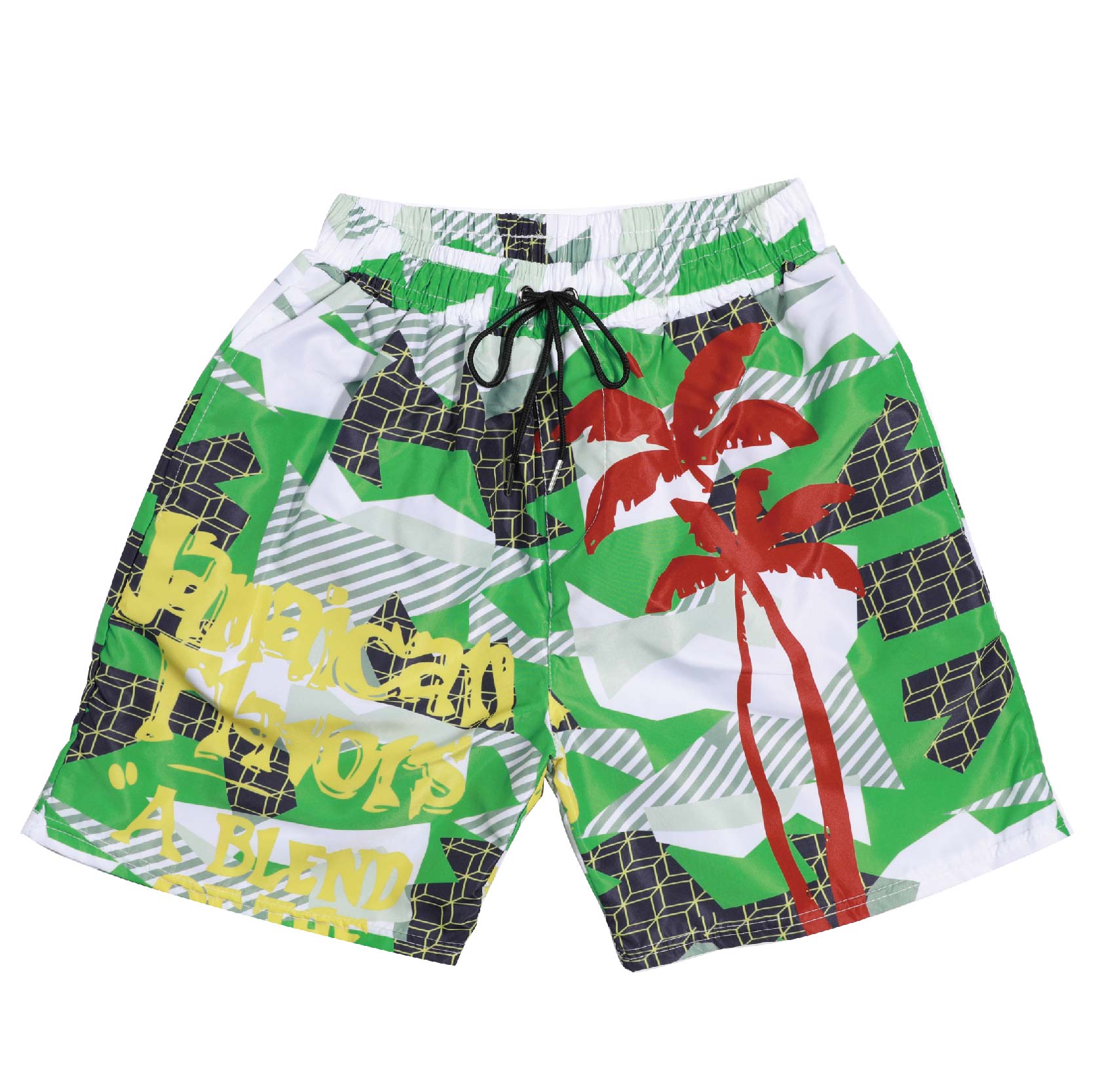 Cheap PriceList for Ripped Jeans - Ngozi Beach Shorts Men Quick Dry Coconut Tree  Printed Elastic Waist （Green） – Fullerton