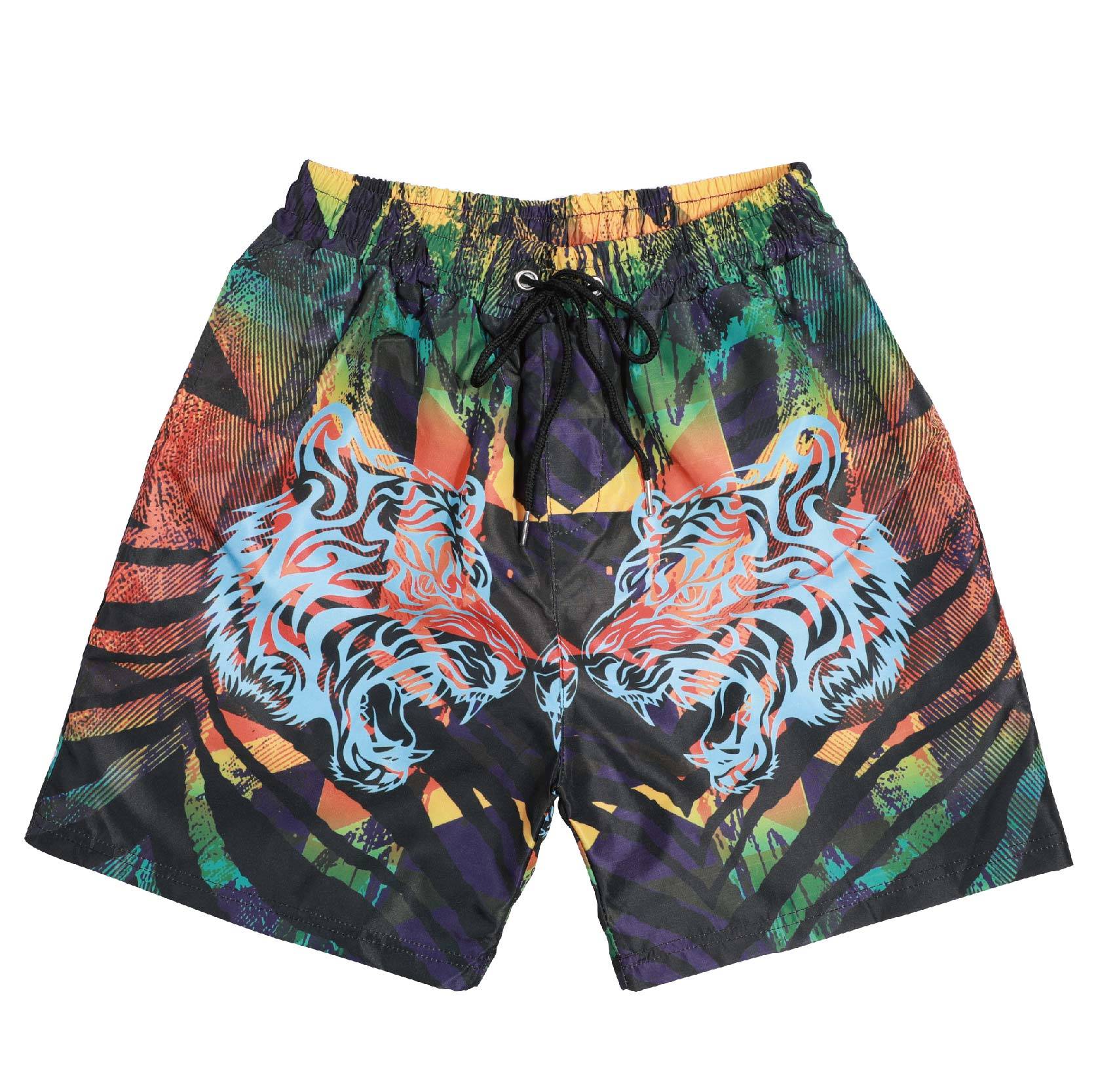China New Product Activewear - Ngozi Beach Shorts Men Quick Dry Jaguar Printed Elastic Waist – Fullerton