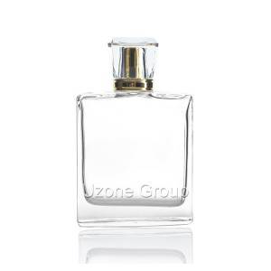 100ml Square Glass Perfume Bottle With Surlyn Cap And Sprayer