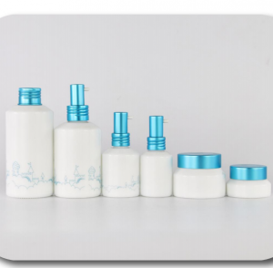 2020 China New Design Unique Cosmetic Jars - Opal White Glass Bottle And Cream Jar – Uzone