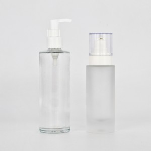 Frosted thick glass bottle for lotion and serum