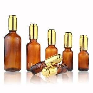 Small Glass Bottles 200ml - Amber Glass Essential Oil Bottle  – Uzone
