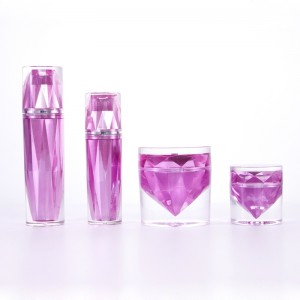 High quality 15g 50g 60ml 120ml Empty Acrylic Plastic Cosmetic Bottles With Lids Cream Jar for Cream Essence make up