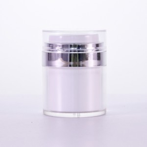 Wholesale 30g 50g White Airless Acrylic Cosmetic Containers with Pump
