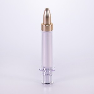 New Design Acrylic smeared skincare tube water light needle cosmetic bottle for medical beauty salon essence syringe