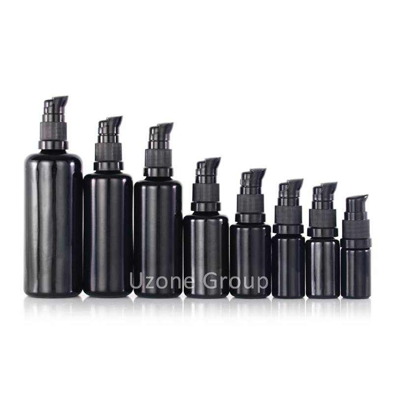 Wholesale dark Violet and opaque black Glass Bottle Featured Image