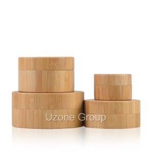 Natural bamboo jar with PP inner