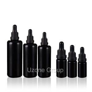 Wholesale dark violet glass bottle with Pipette dropper