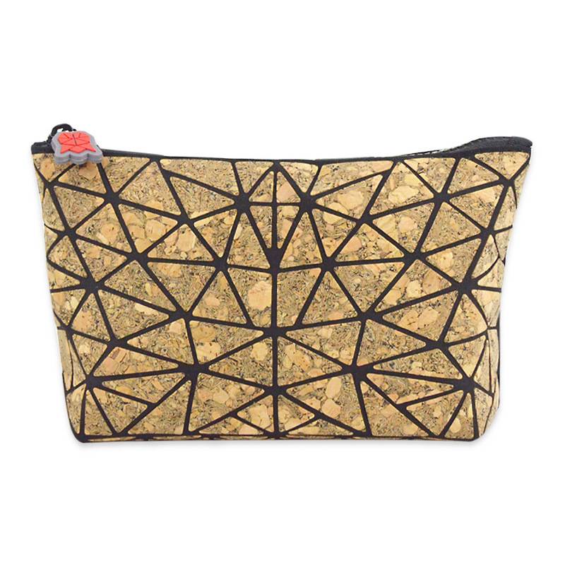 Eco Friendly Natural Cork Softwood Zipper cosmetic Pouch Featured Image