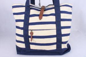 Stylish ladies bags promotional cotton canvas beautiful handbags