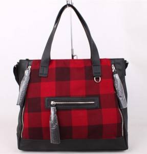 handbag factory OEM canvas satchel strong handle handbag women