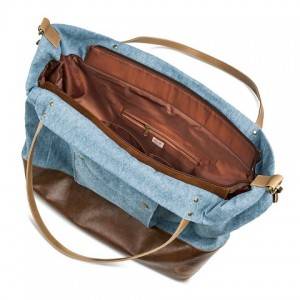 Personalizado Duffle lona de algodão Bag Tone Garment Travel Bag