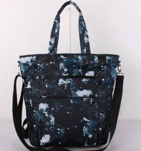 Canvas handbag ຄ້າ Shoulder ຂາຍສົ່ງ Custom Reusable ຝ້າຍຖົງເກັບຜ້າຂອງແມ່ຍິງ