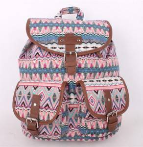 Canvas Men Women Hiking Backpack Sports Travel Bag Rucksack School bag Fashionable Creative Canvas Backpack for Teenager Girls