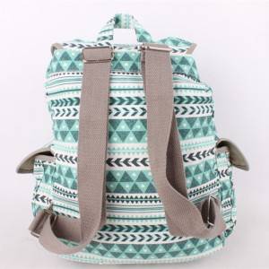 outdoor canvas backpack fashionable backpack factory wholesale for student high school laptop canvas rucksack