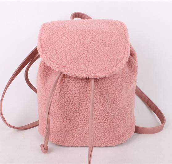Autumn and winter Simple Lovely Cotton Fabric mini school backpack bag for girls Featured Image