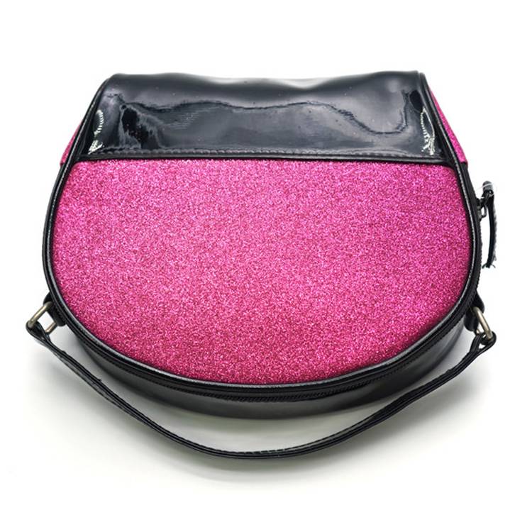 Hot sale High quality good sewing 3D Glitter PU cosmetic bag for storage travel organizer