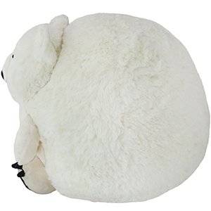 supply OEM velboa plush white bear toy round plush bear promotional gift