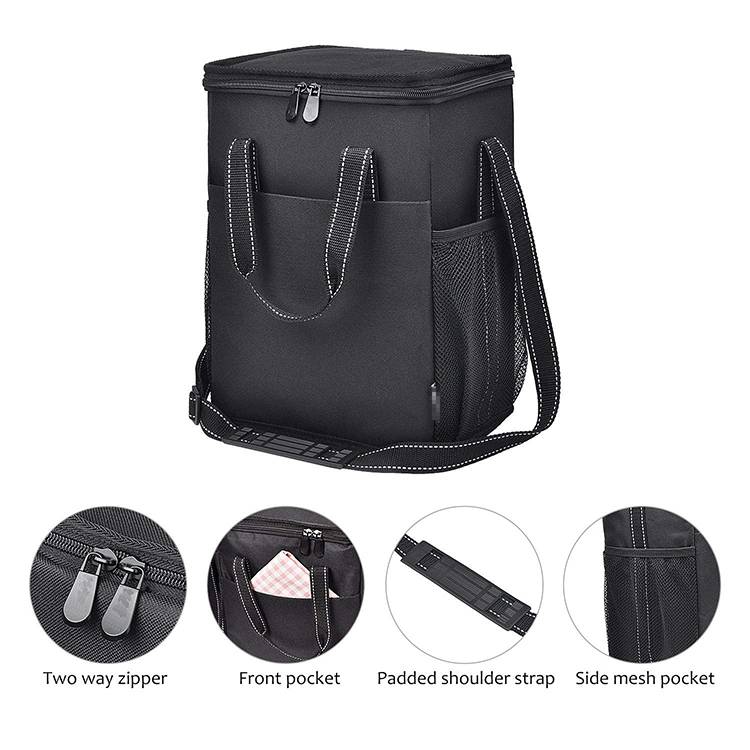 Eco friendly personalized reusable insulated fitness cooler lunch bag for men