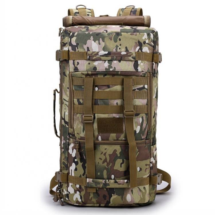60L Outdoor Camouflage Bag Nylon Waterproof Travel Backpack Tactical Military Backpack For Men’S And Women’S