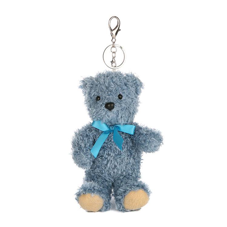hot selling PV plush soft keychain mini bear keychain for decoration